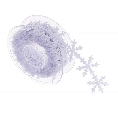 Snowflake Decorative Ribbon, 2.5 cm × 5 Yards