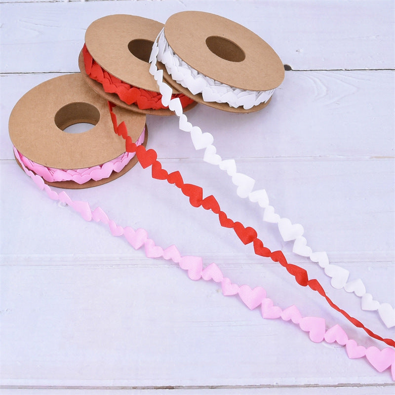 Love Embossed Ribbons