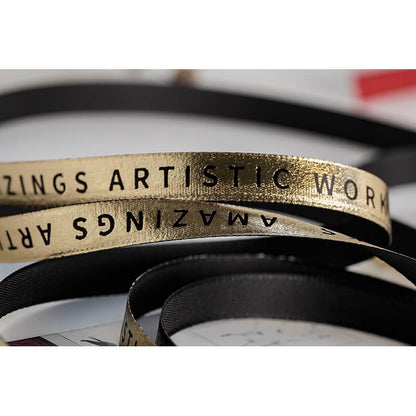 Gold Ribbon, 1 cm × 30 Yards