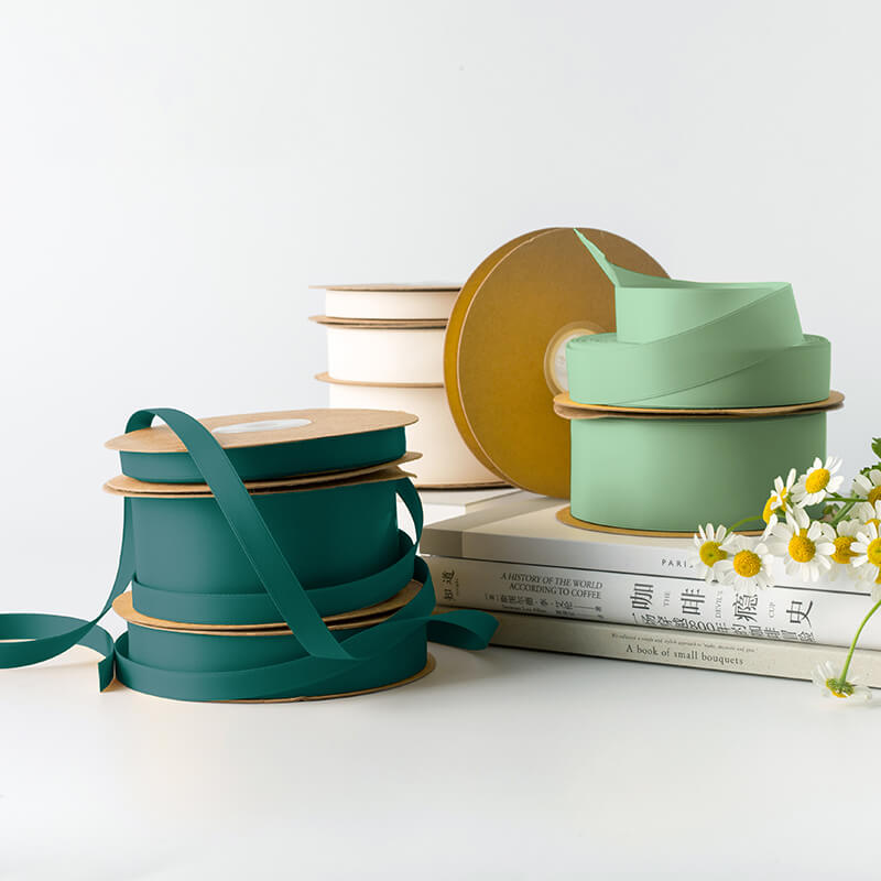 Matte Double-sided satin Ribbon, 3.8 cm × 10 Yards