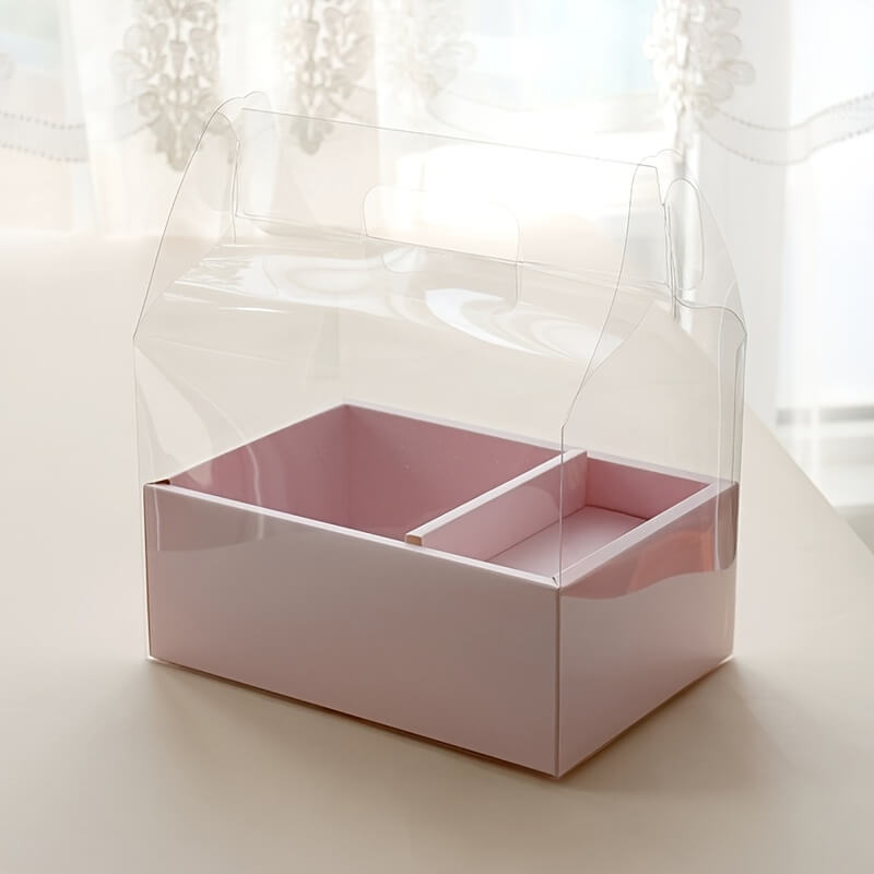 Transparent Handheld Flower Gift Box