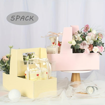 Sacs en papier à fleurs simples, 10 pièces