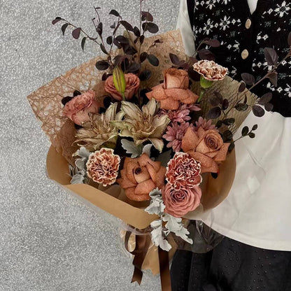 Papier d'emballage givré et imperméable pour fleurs coréennes 