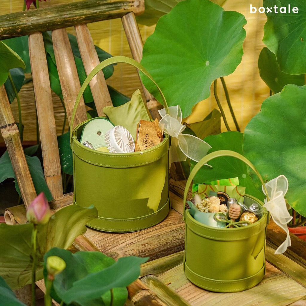 Leather Round Waterproof Gift Box