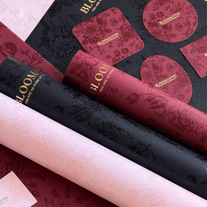 Boîte à fleurs ronde en velours 