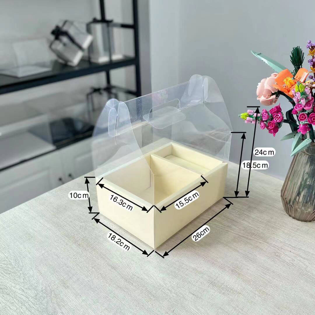 Transparent Flower Cake Box