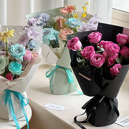 Stone Texture Bouquet Paper, 19.7 × 22.8 Inch, 5 Sheets