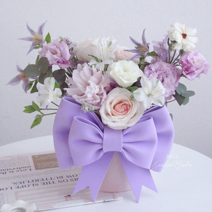 Caja de flores con forma de cubo para acurrucarse en tamaño pequeño (lote de 8 piezas)