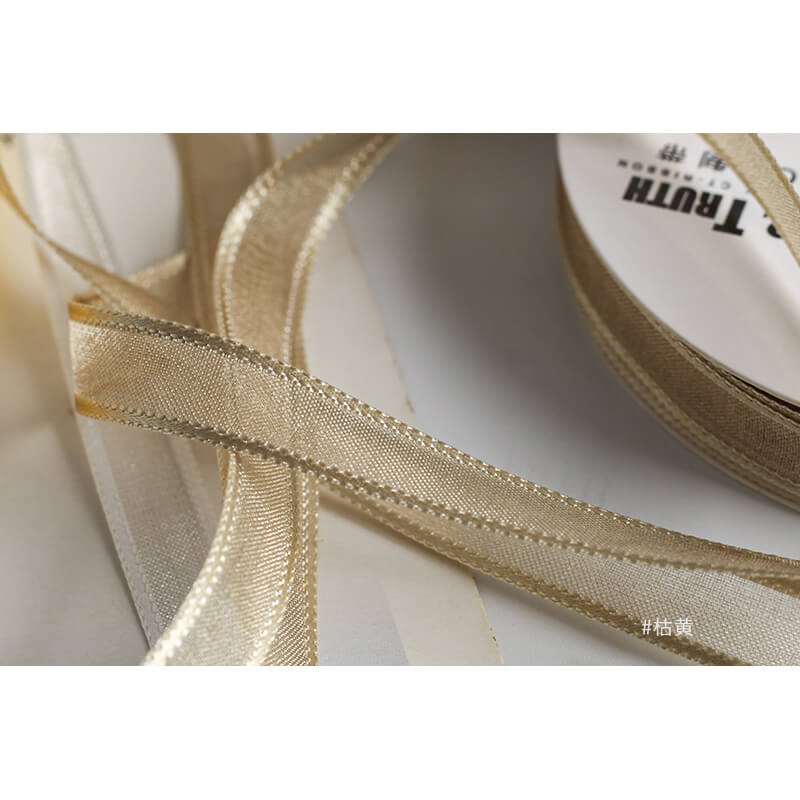 Transparent Polyester Ribbon, 1 cm × 22 Yards