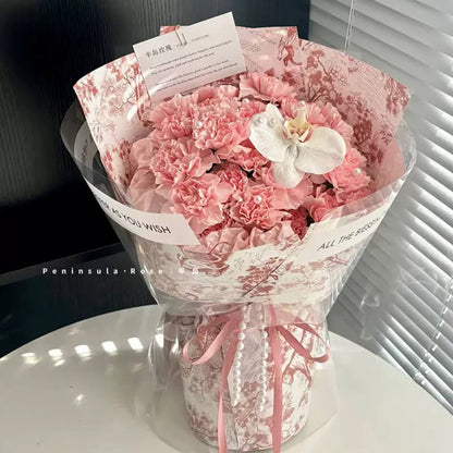 Flower Bouquet Printed Paper, 16.5 × 22.8 Inch, 20 Sheets