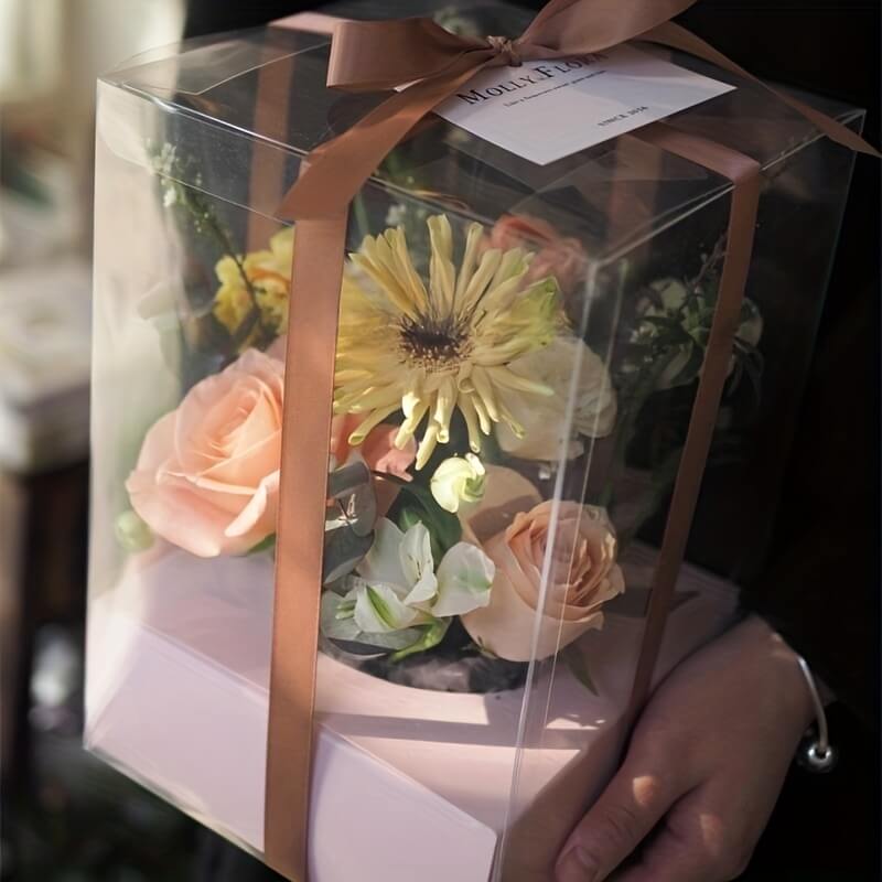 Transparent Flower Packaging Box