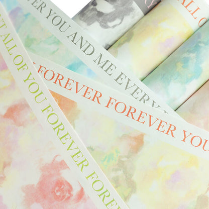 Floral Wrapping Paper, 20.5 × 20.5 Inch, 10 Sheets