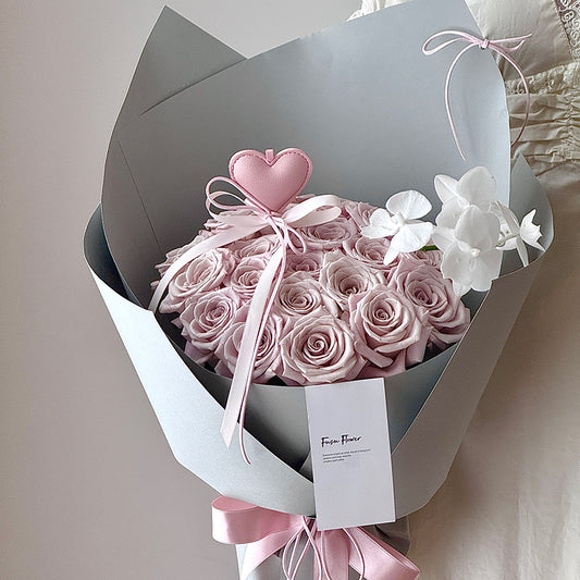 High-Grade Gray Bouquet Wrapping Paper