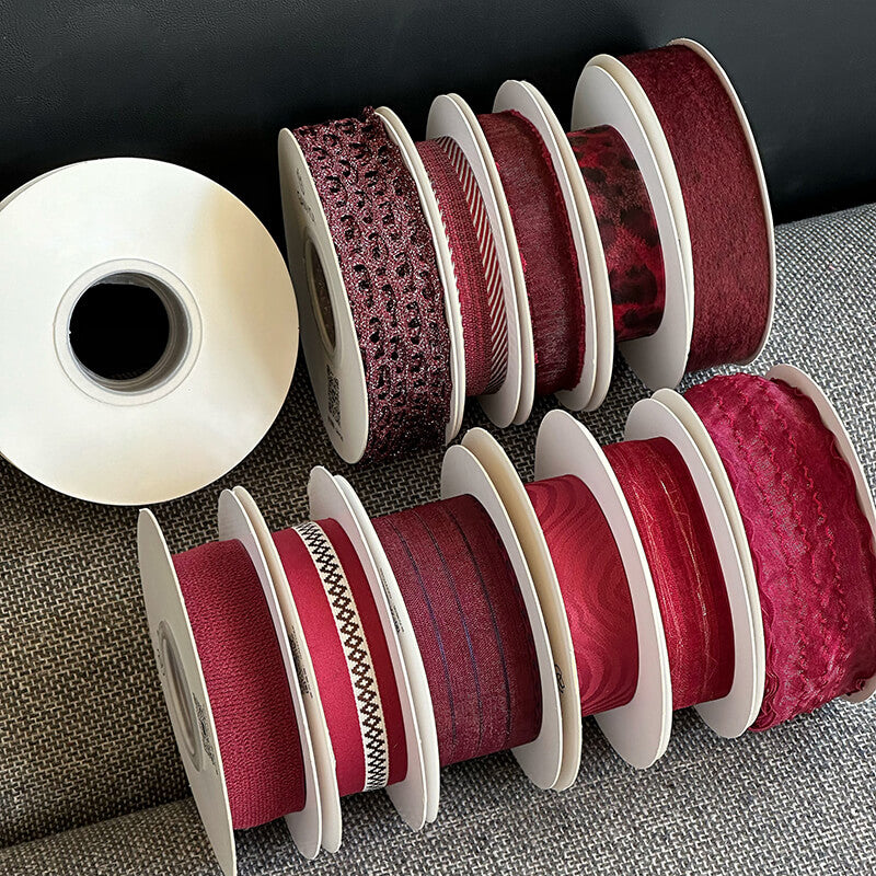 Ruban de flocon de neige transparent de Noël