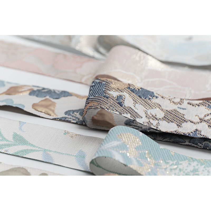 Floral Ribbon, 3.8 cm × 5 Yards