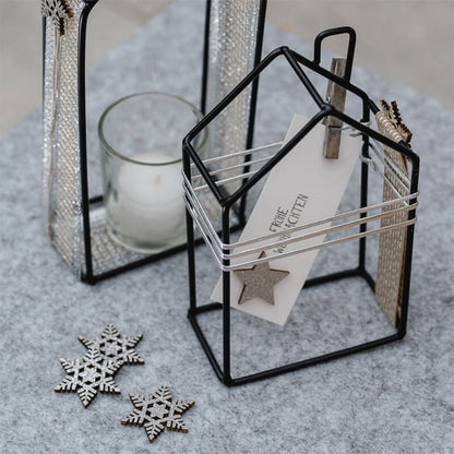 Ruban de flocon de neige transparent de Noël