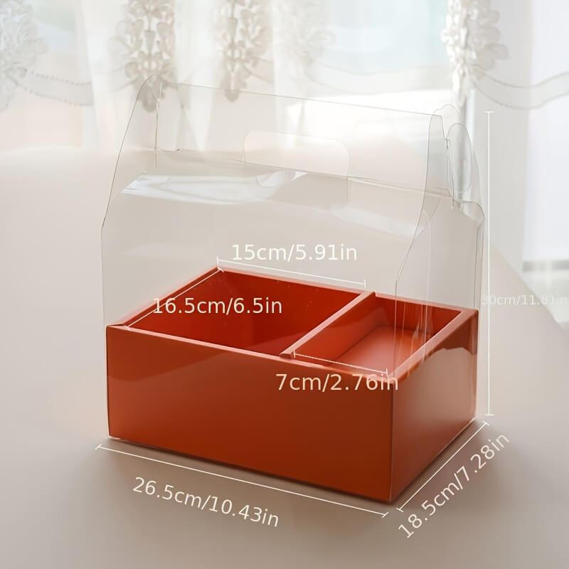 Transparent Handheld Flower Gift Box