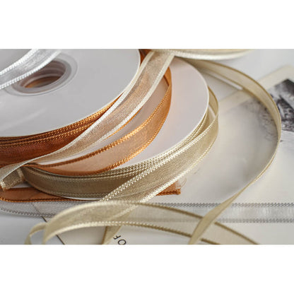 Transparent Polyester Ribbon, 1 cm × 22 Yards