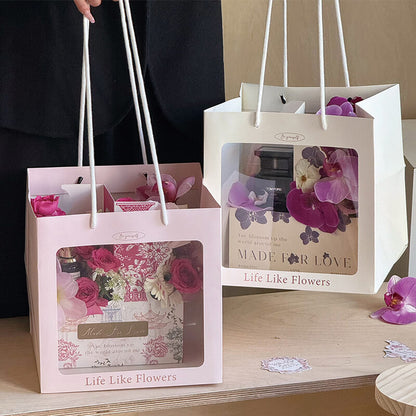 Paper Flower Gift Box, 10 Pcs