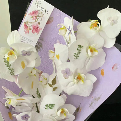 Floral Texture Wrapping Paper, 15.7 × 20.8 Inch, 5 Sheets