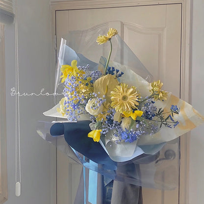 Transparent Cellophane Floral Wrapping Paper