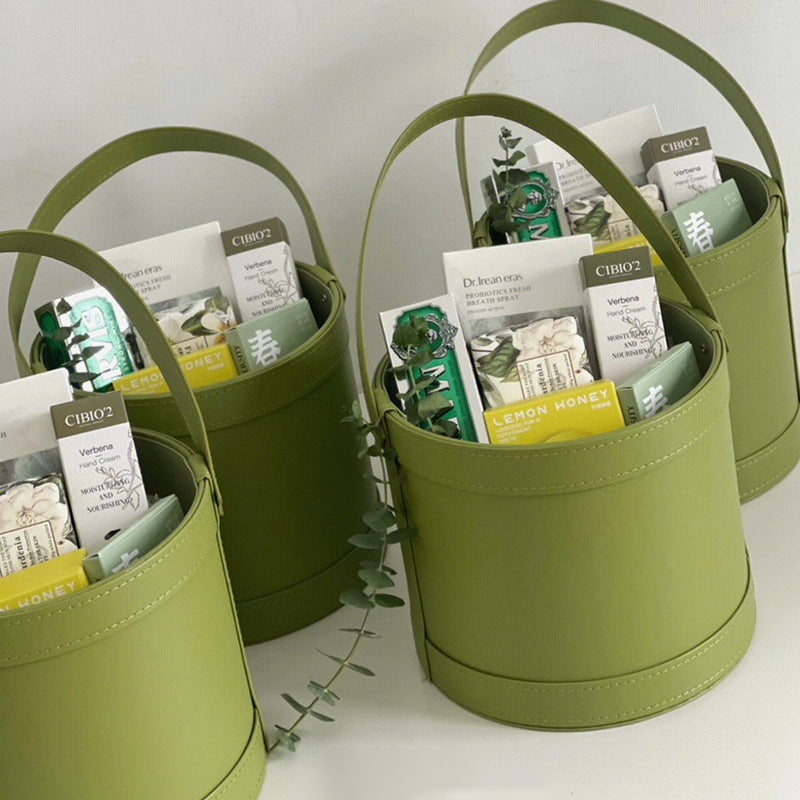 Leather Round Waterproof Gift Box