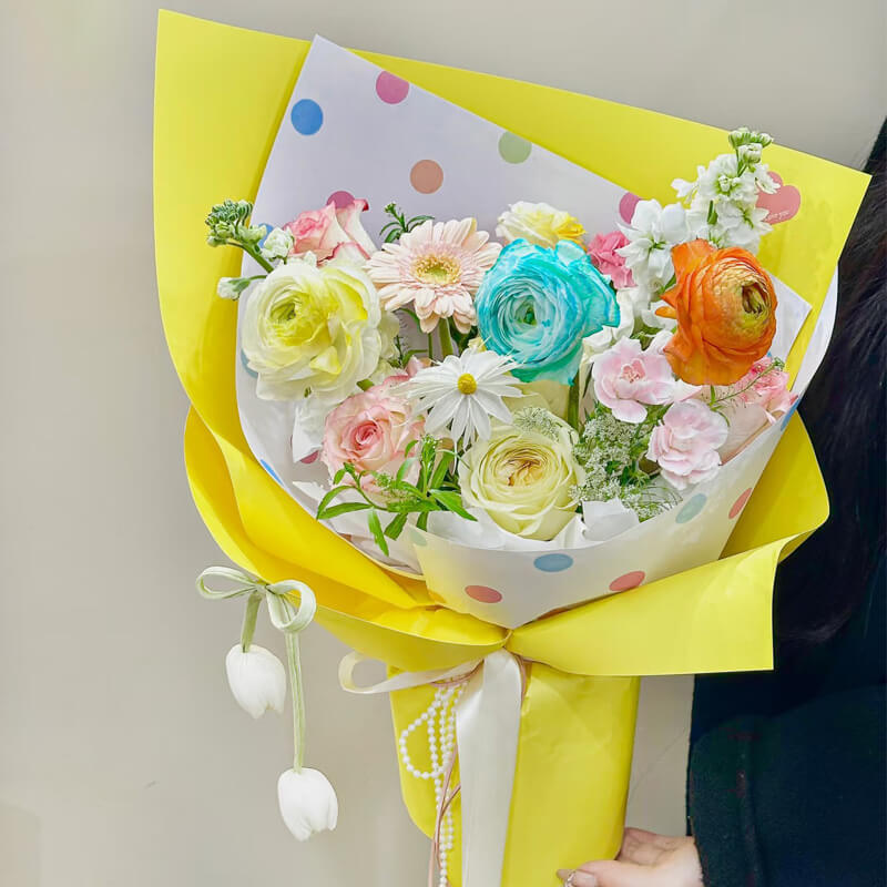 Dopamine Color Dots Paper, 19.7 × 14.7 Inch, 10 Sheets