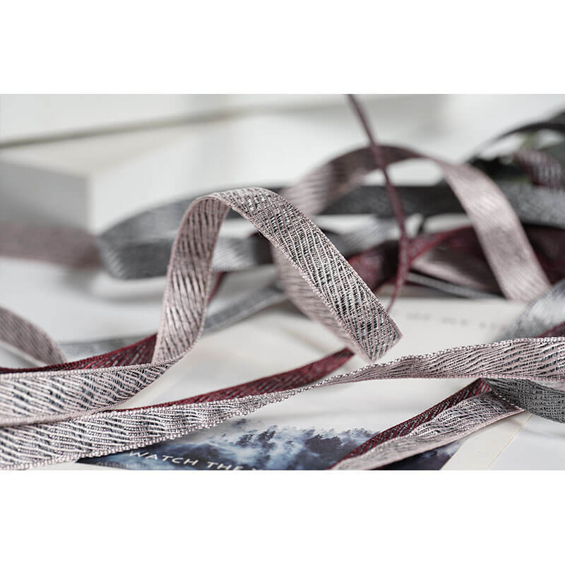 Twill Texture Blended Ribbon, 1 cm × 15 Yards