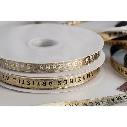 Gold Ribbon, 1 cm × 30 Yards