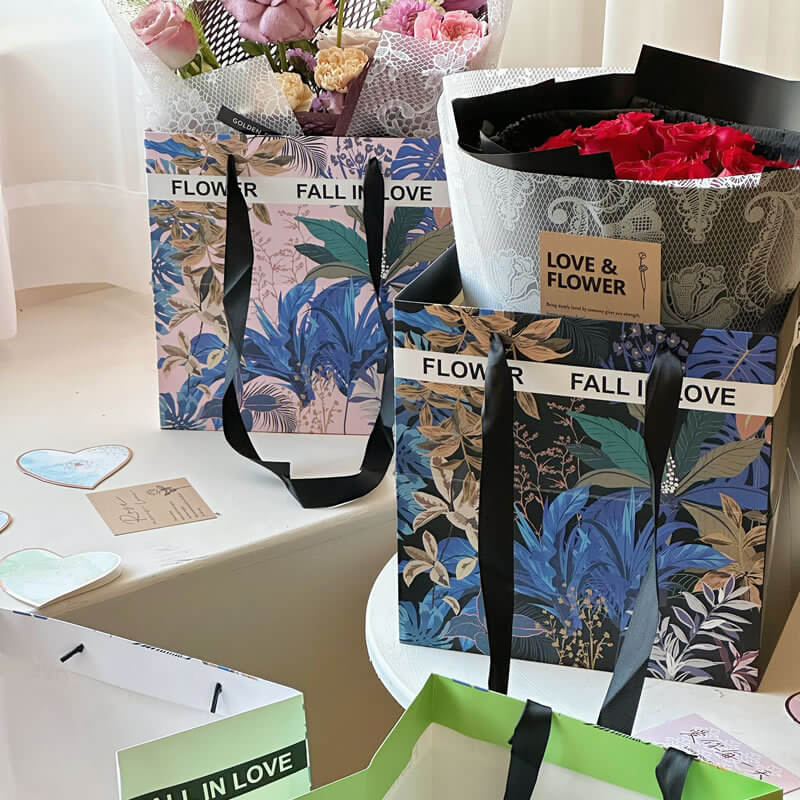 Tropical Style Tote Bag, 11 × 11 × 11 Inch