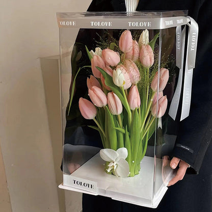 Square Panoramic Flower Gifts Box