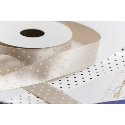 Polka Dot Packaging Ribbon, 2.5 cm × 9 Yards