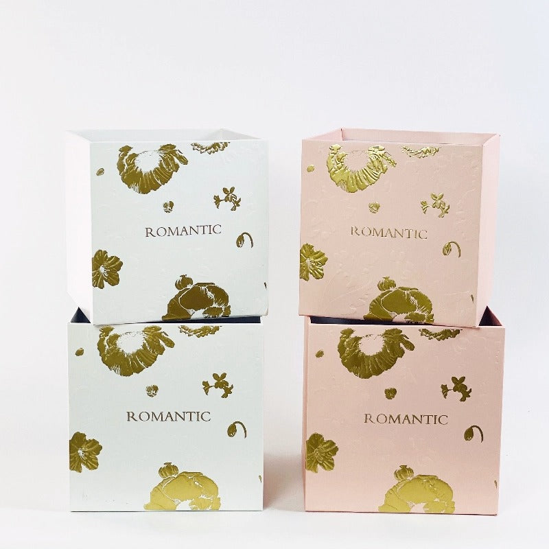 Bouquet Square Flower Gift Box, Set of 2