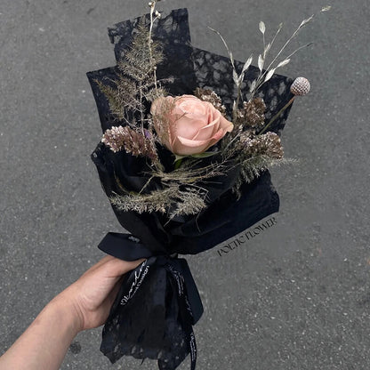 Papier d'emballage givré et imperméable pour fleurs coréennes 