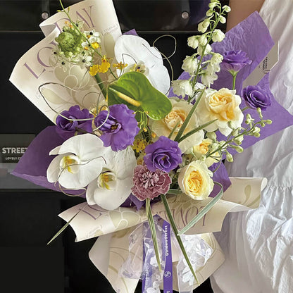 Flower Wrapping Paper, 14.9 × 19.6 Inch, 10 Sheets