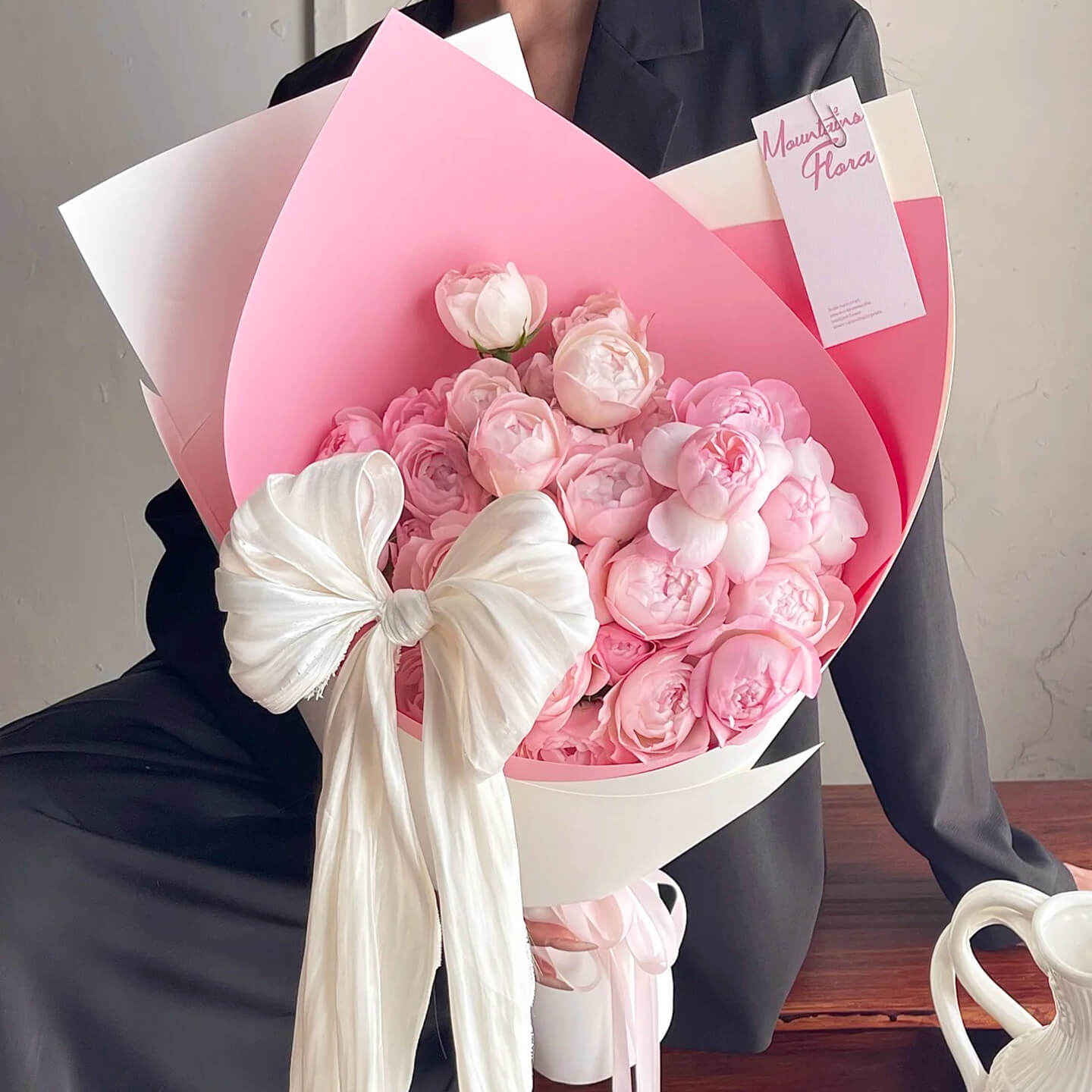 Cardstock Flower Wrapping Paper