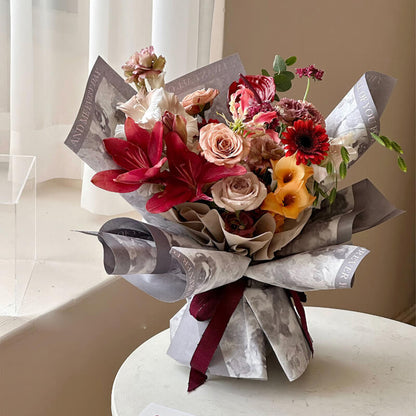 Floral Wrapping Paper, 20.5 × 20.5 Inch, 10 Sheets