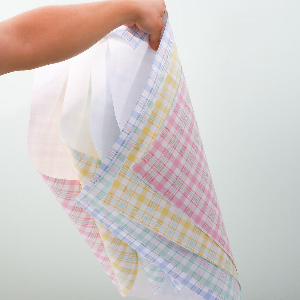 Plaid texture Paper, 22.5 × 22.5 Inch, 20 Sheets