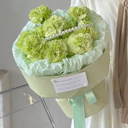 Boîte à fleurs ronde en velours 