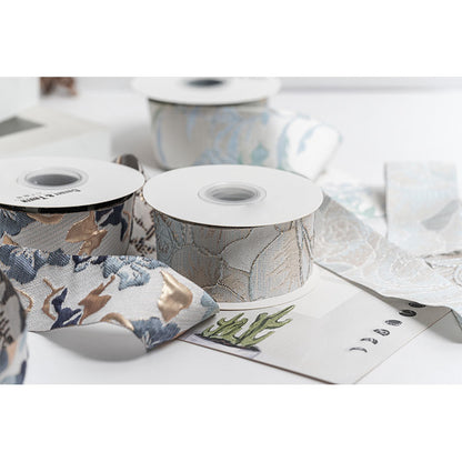 Floral Ribbon, 3.8 cm × 5 Yards