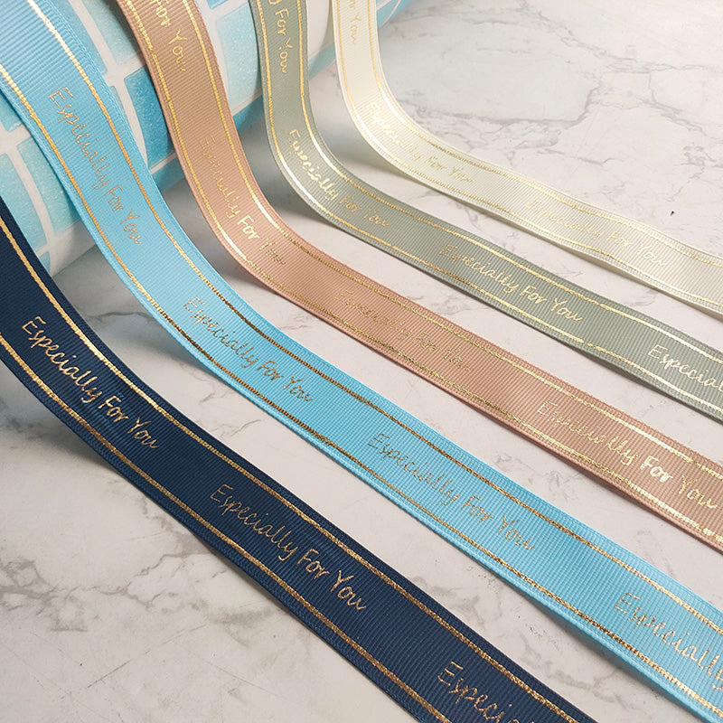 Premium Gold-Stamped Letter Ribbon