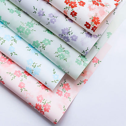 Spring Bouquet Wrapping Paper, 13.8 × 19.7 Inch, 20 Sheets