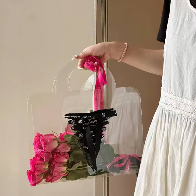 Clear Flower Carrying Bag