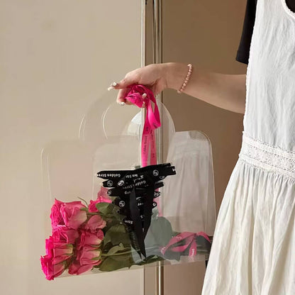 Clear Flower Carrying Bag