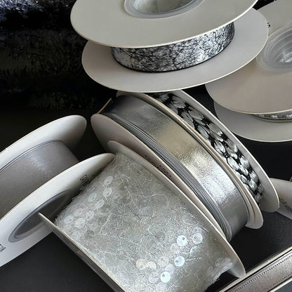 Ruban de flocon de neige transparent de Noël