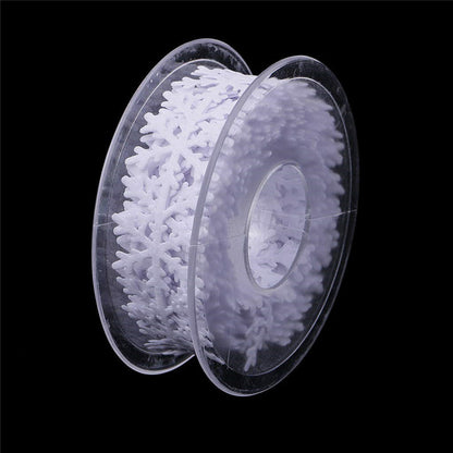 Snowflake Decorative Ribbon, 2.5 cm × 5 Yards
