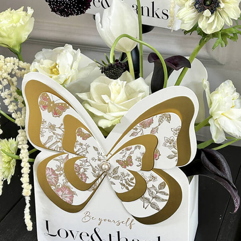 Butterfly Feature Flower Gift Box