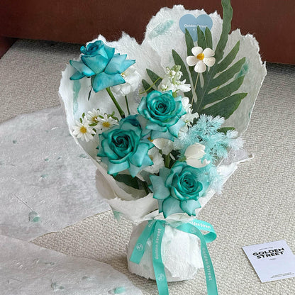 Rabbittail Flower Wrap Paper, 15 × 22 Inch, 5 Sheets