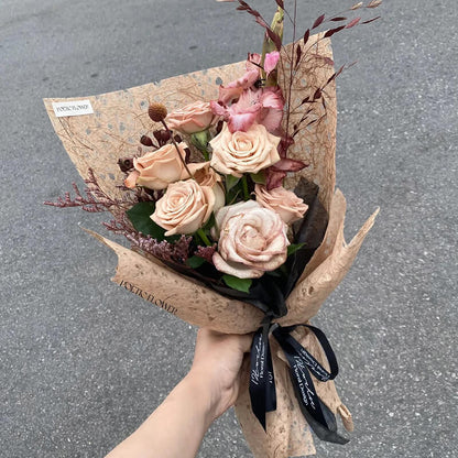 Papier d'emballage givré et imperméable pour fleurs coréennes 