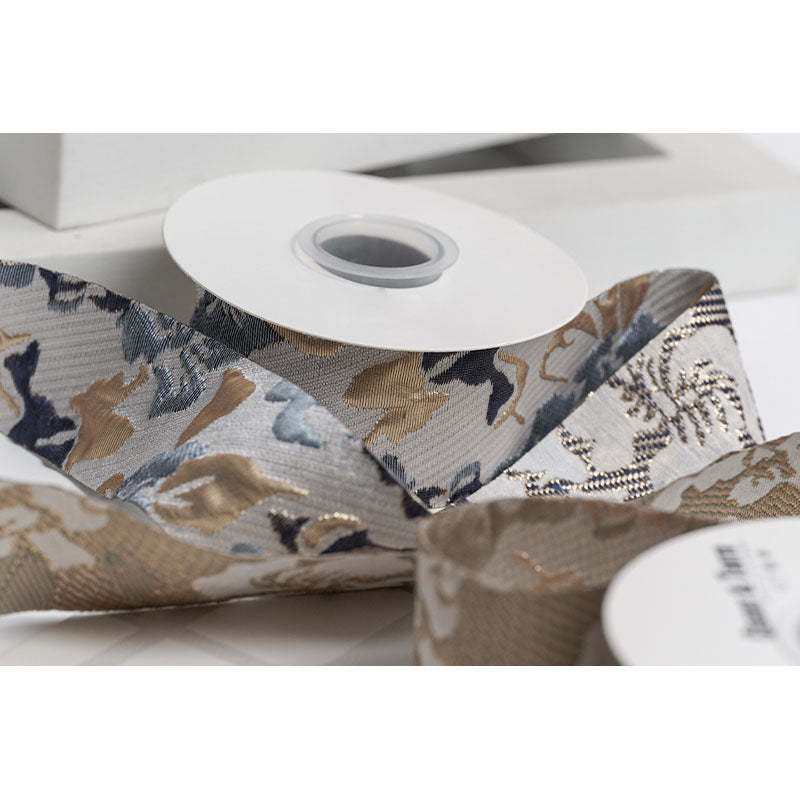 Floral Ribbon, 3.8 cm × 5 Yards